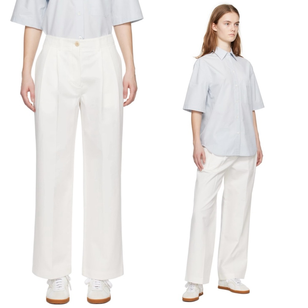 Toteme Ivory Wide-Leg Tailored Trousers NWOT ( didn’t fit) - Picture 2 of 11